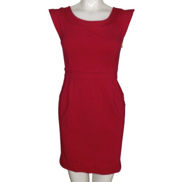 MARC MARC JACOBS Dress, XS, Berry/Magenta, Short, Cut out back, Sleeveless - Picture 11 of 15